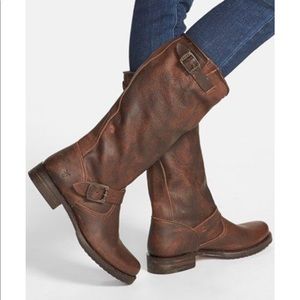 Frye over the calf boots